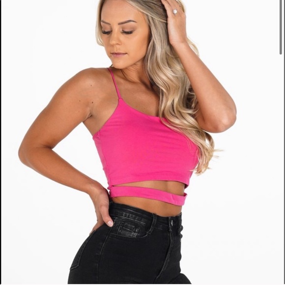 NWT NVGTN Hot Pink Night Out Top - Picture 1 of 6
